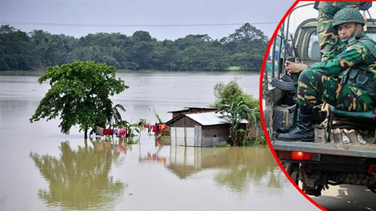 সিলেটে পানিবন্দি মানুষকে উদ্ধারে নামছে সেনাবাহিনী